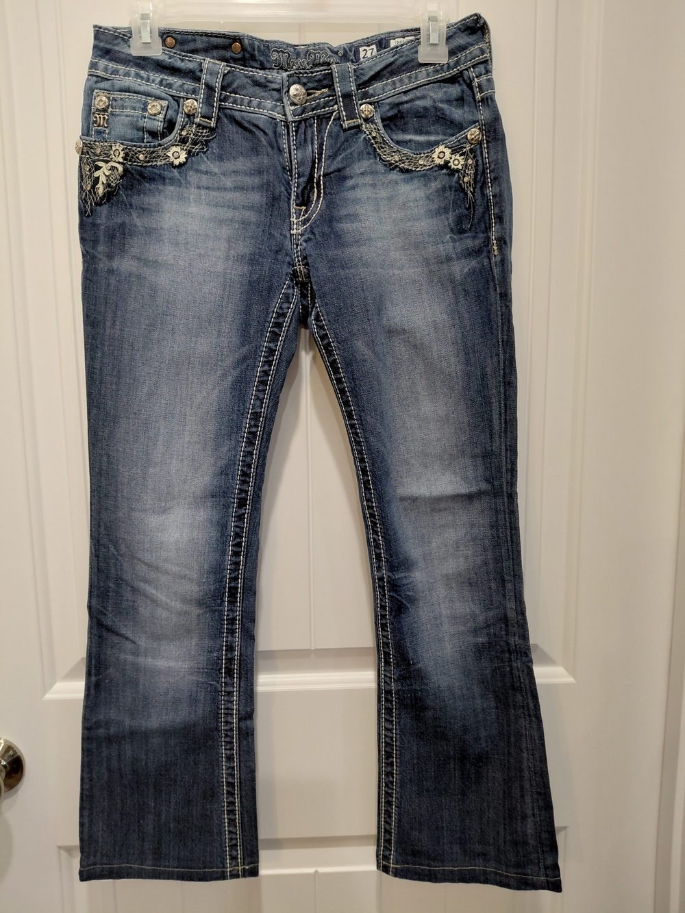 Miss Me Medium Wash Embellished Bootcut Jeans